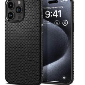 Противоударен Калъф за iPhone 15 Pro SPIGEN Case-Черен