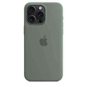 Оригинален Силиконов Калъф за iPhone 15 Pro Max-Зелен MT1X3ZM/A