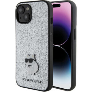 Оригинален калъф Karl Lagerfeld LOGO METAL PIN iPhone 15