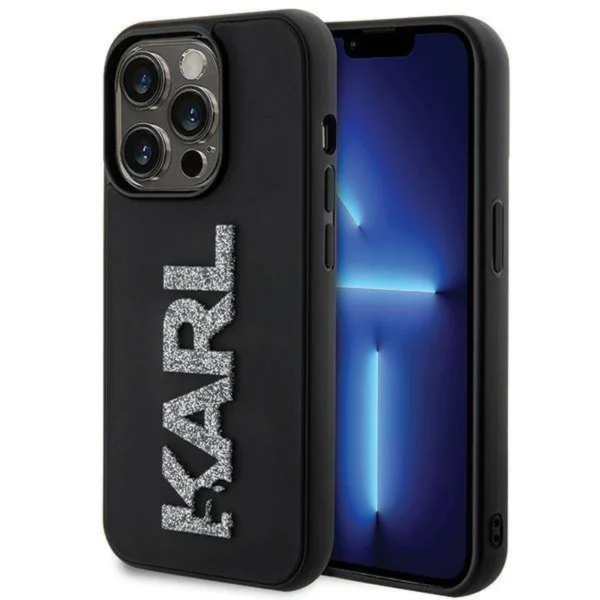 Оригинален калъф Karl Lagerfeld 3D Rubber iPhone 15 Pro Max