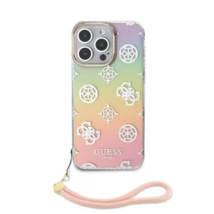 Оригинален калъф Guess ML IRIDESCENT GLITTER PEONY iPhone 15 Pro Max