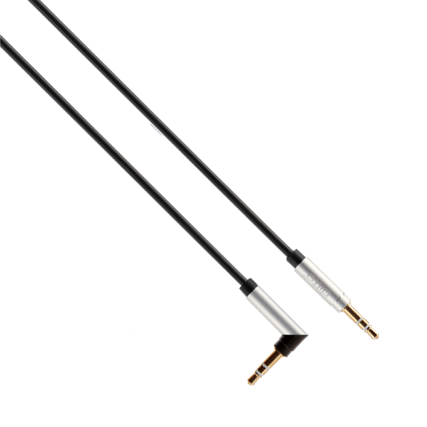 Аудио кабел 3.5mm жак М/М AUX Earldom AUX21 1.0м-Черен