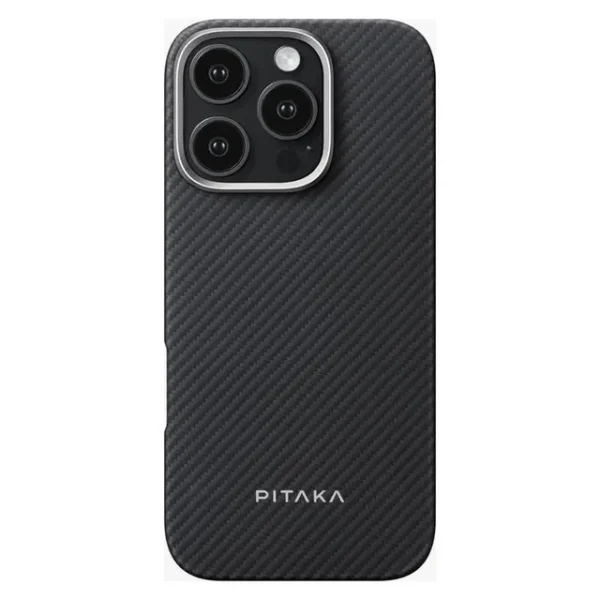 модел:  Pitaka Ultra-Slim Case Black-Grey Twill за Apple iPhone 16 Pro Max.