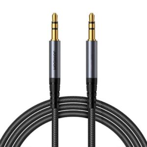 Висококачествен Аудио кабел 3.5mm жак М/М AUX JOYROOM 1.2м-Черен