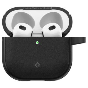 Висококачествен удароустойчив калъф за Apple AirPods 4 SPIGEN -Черен