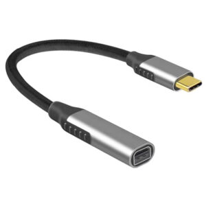 Преходник DeTech USB-C 3.1 – Mini DisplayPort 4K/ 60Hz- Сив