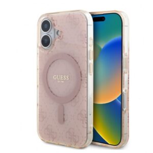 Оригинален калъф Guess IML g Pink Back case iPhone 16-Розов