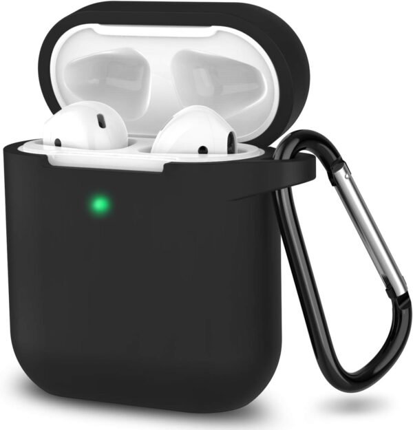 Силиконов калъф за AirPods 2 – Черен