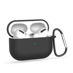 Силиконов калъф за AirPods Pro –Черен